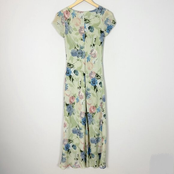 Vintage Y2K Jonathan Martin Maxi Dress Floral Boho Cottage Size 5 (XS) Women's - Picture 3 of 4
